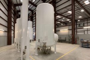 Used3000-GallonVerticalBulkCryogenicTan